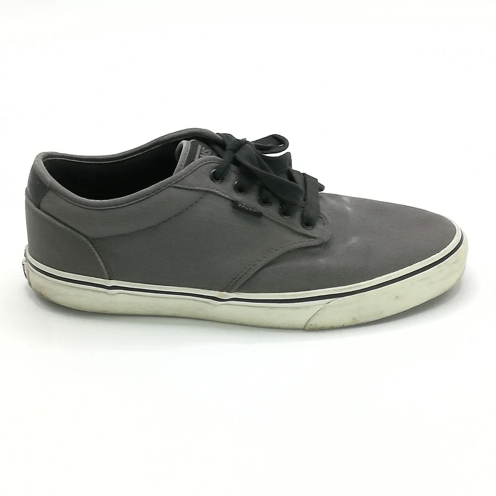 Vans Gray Low-Top Canvas Sneakers